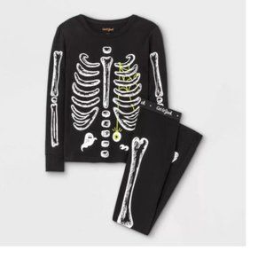 worn once PHOTO OPP! CAT & JACK skeleton halloween pj (I have 2) 10 unisex